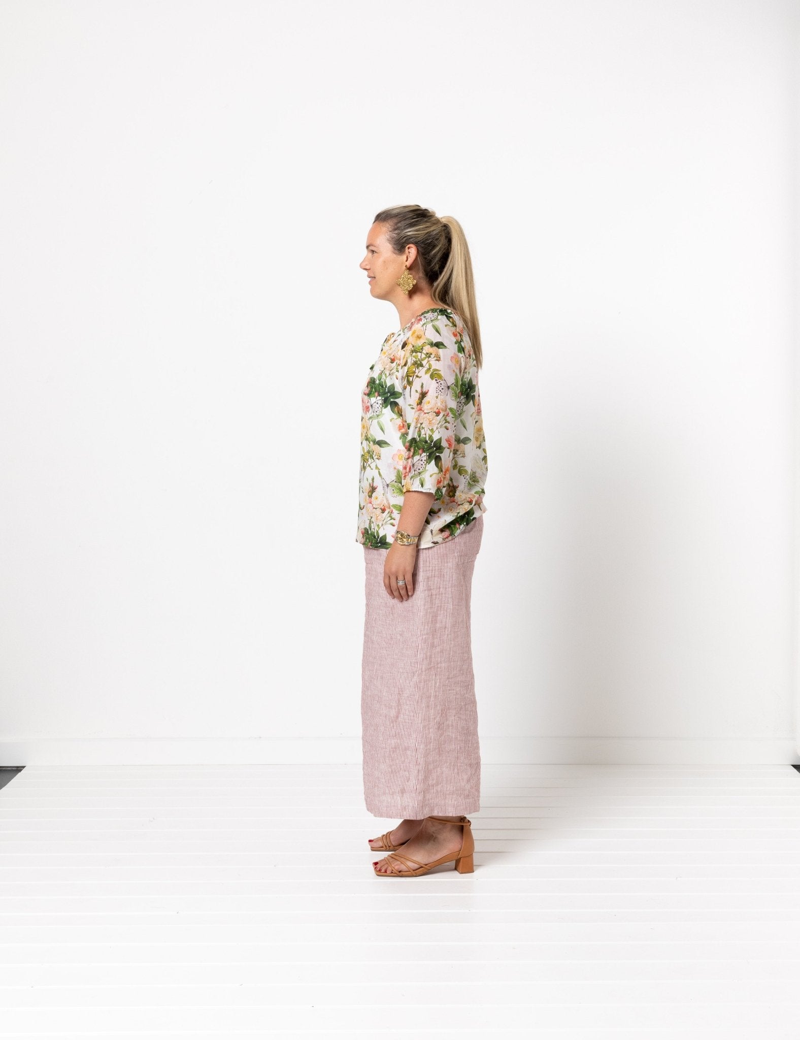 StyleArc - Anita Peasant Blouse - Little Haberdasher Shoppe