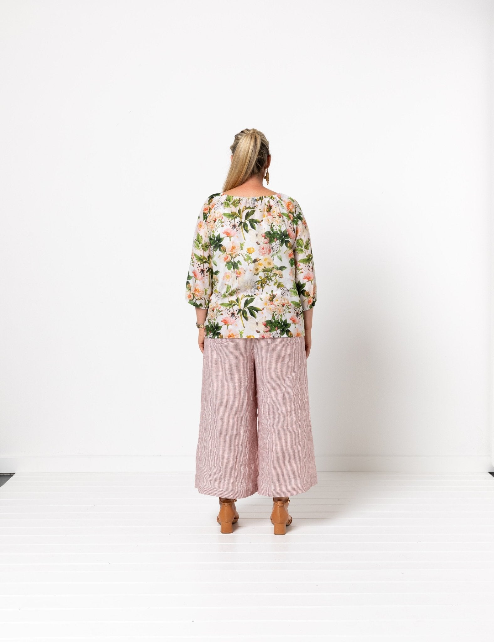 StyleArc - Anita Peasant Blouse - Little Haberdasher Shoppe