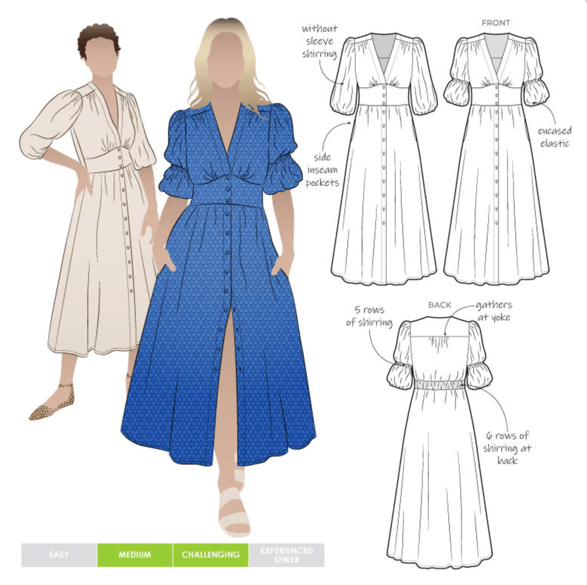 StyleArc - Belle Woven Dress