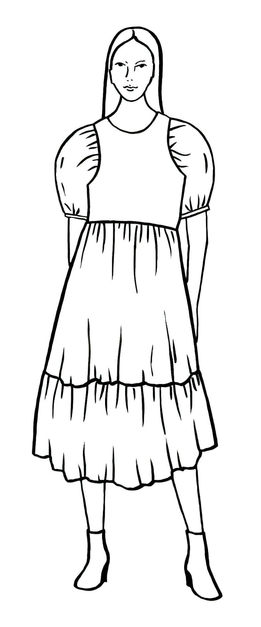 Sewing Patterns by Masin - Cloud dress (PDF) - Little Haberdasher Shoppe