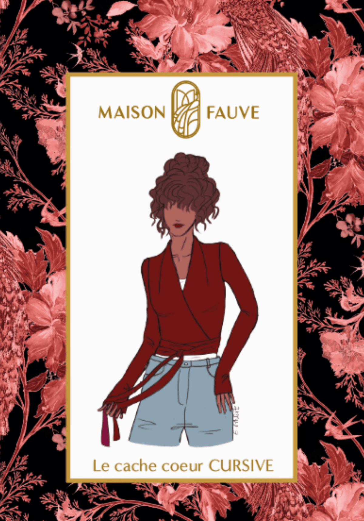 Maison Fauve - Cursive Wrap Top