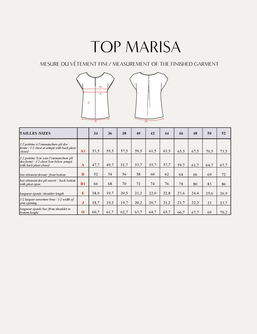 Maison Fauve - Marisa top - Little Haberdasher Shoppe