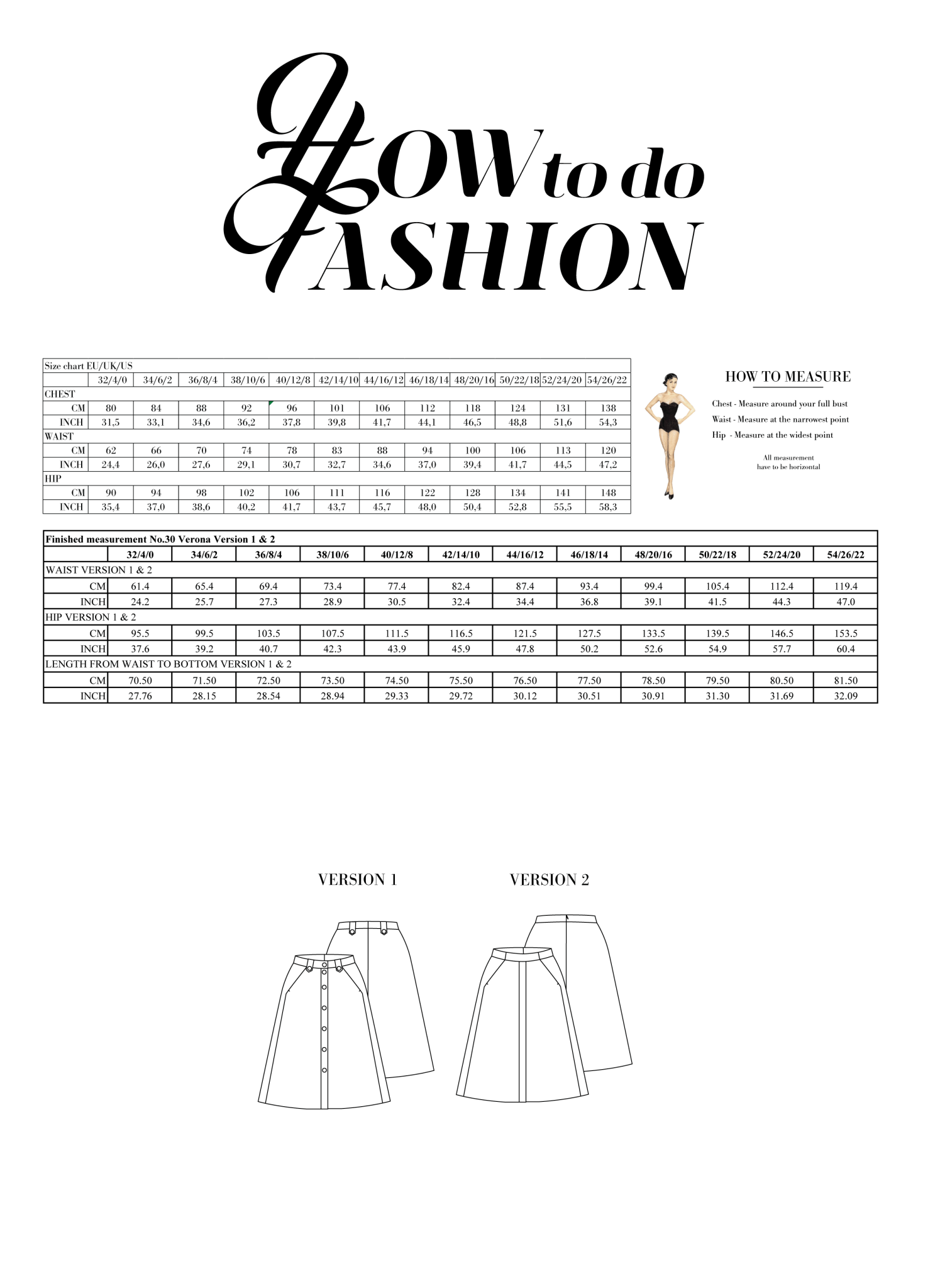 How to do Fashion - No. 30 Verona (PDF) - Little Haberdasher Shoppe