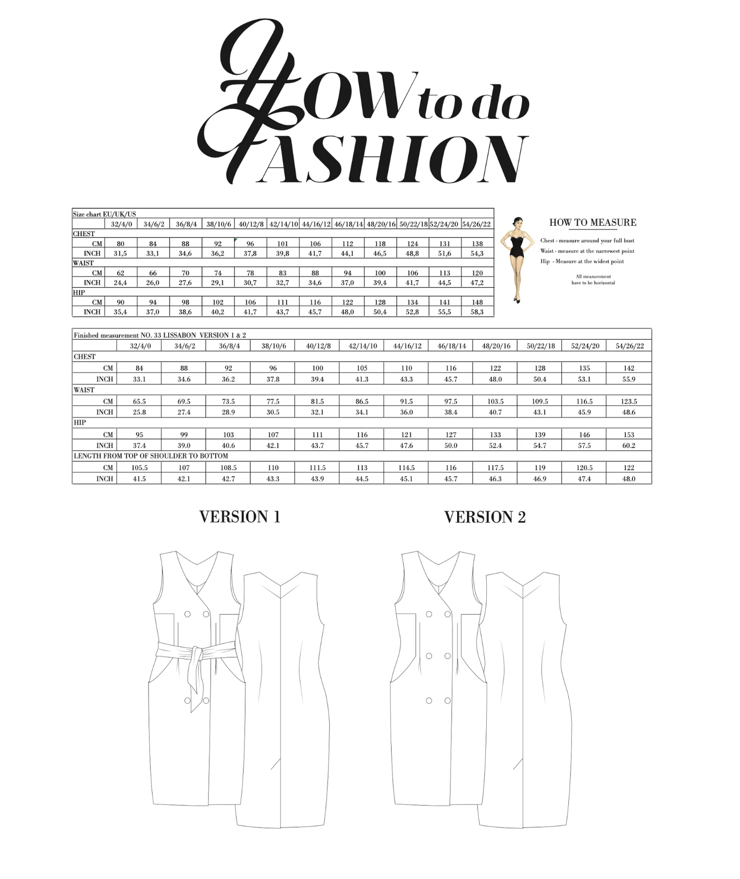 How to do Fashion - No. 33 Lissabon (PDF) - Little Haberdasher Shoppe