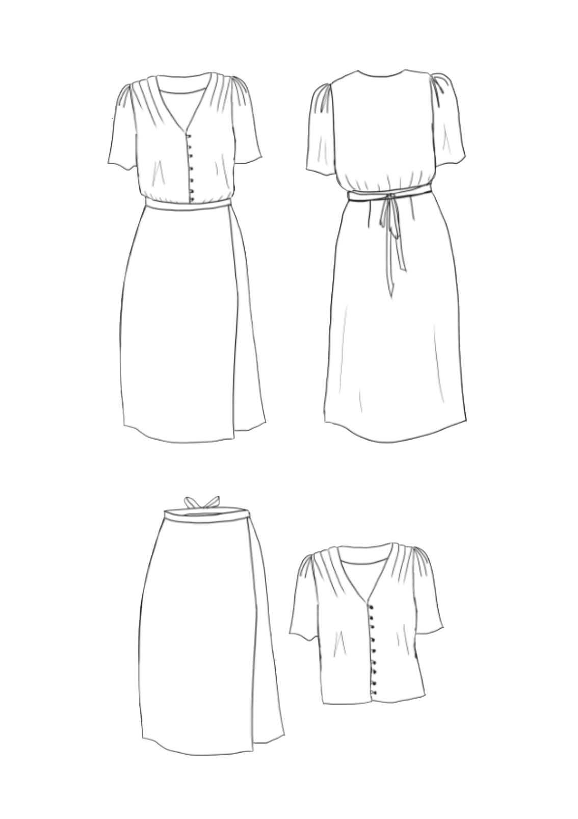 Maison Fauve - Penelope dress, blouse and skirt