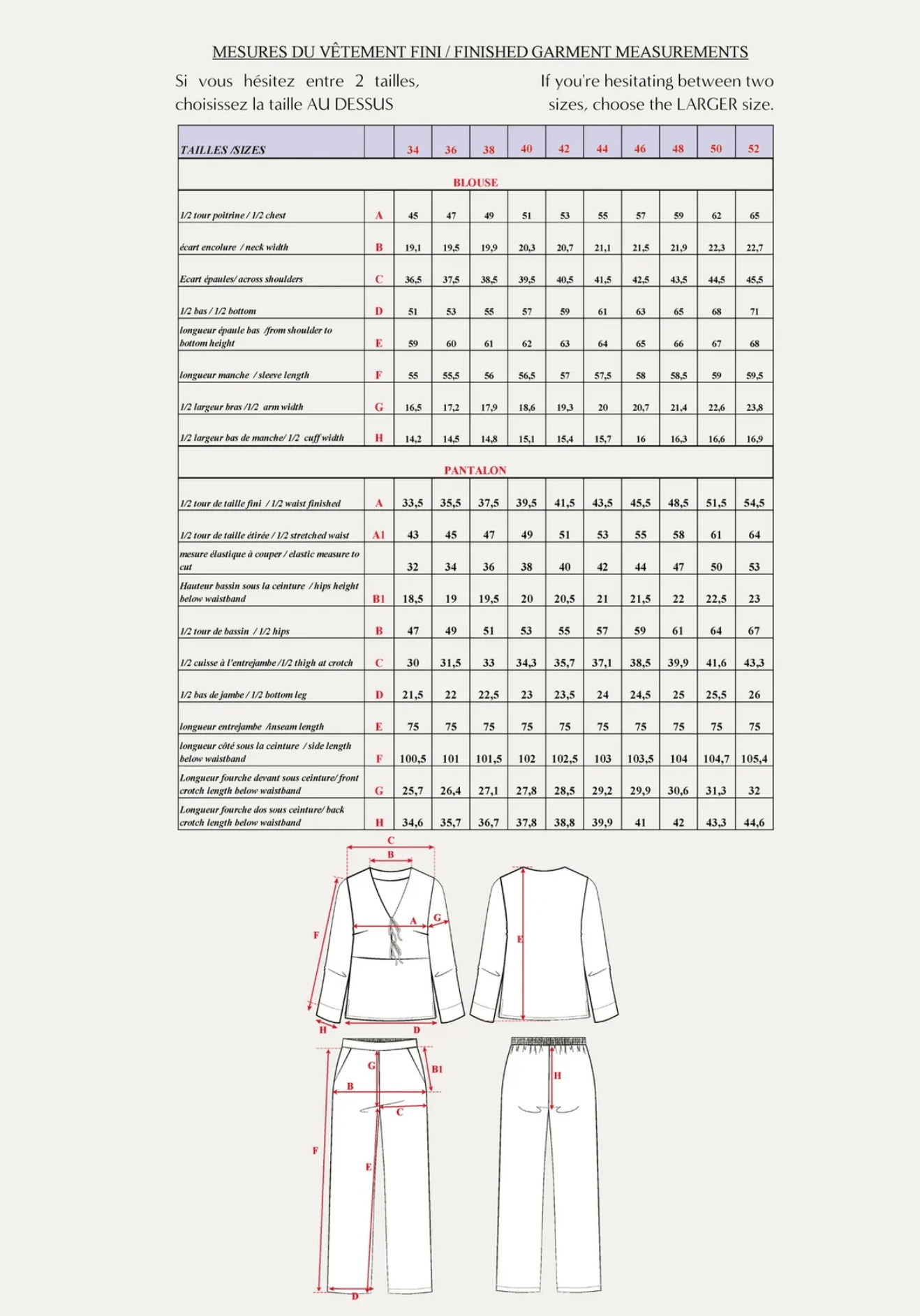 Maison Fauve - Soupir Pyjamas - Little Haberdasher Shoppe