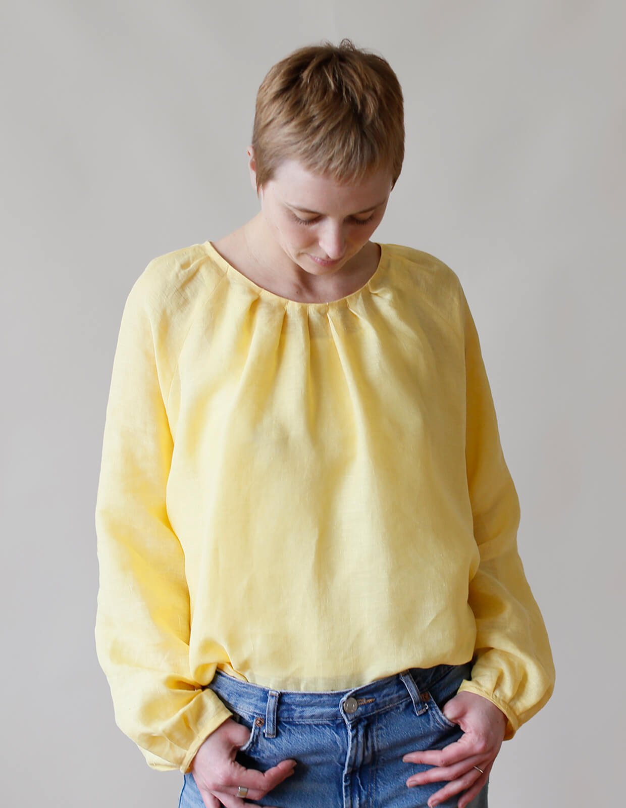 sewing pattern - The Makers Atelier - The Pleat Neck Blouse (PDF) - Little Haberdasher Shoppe