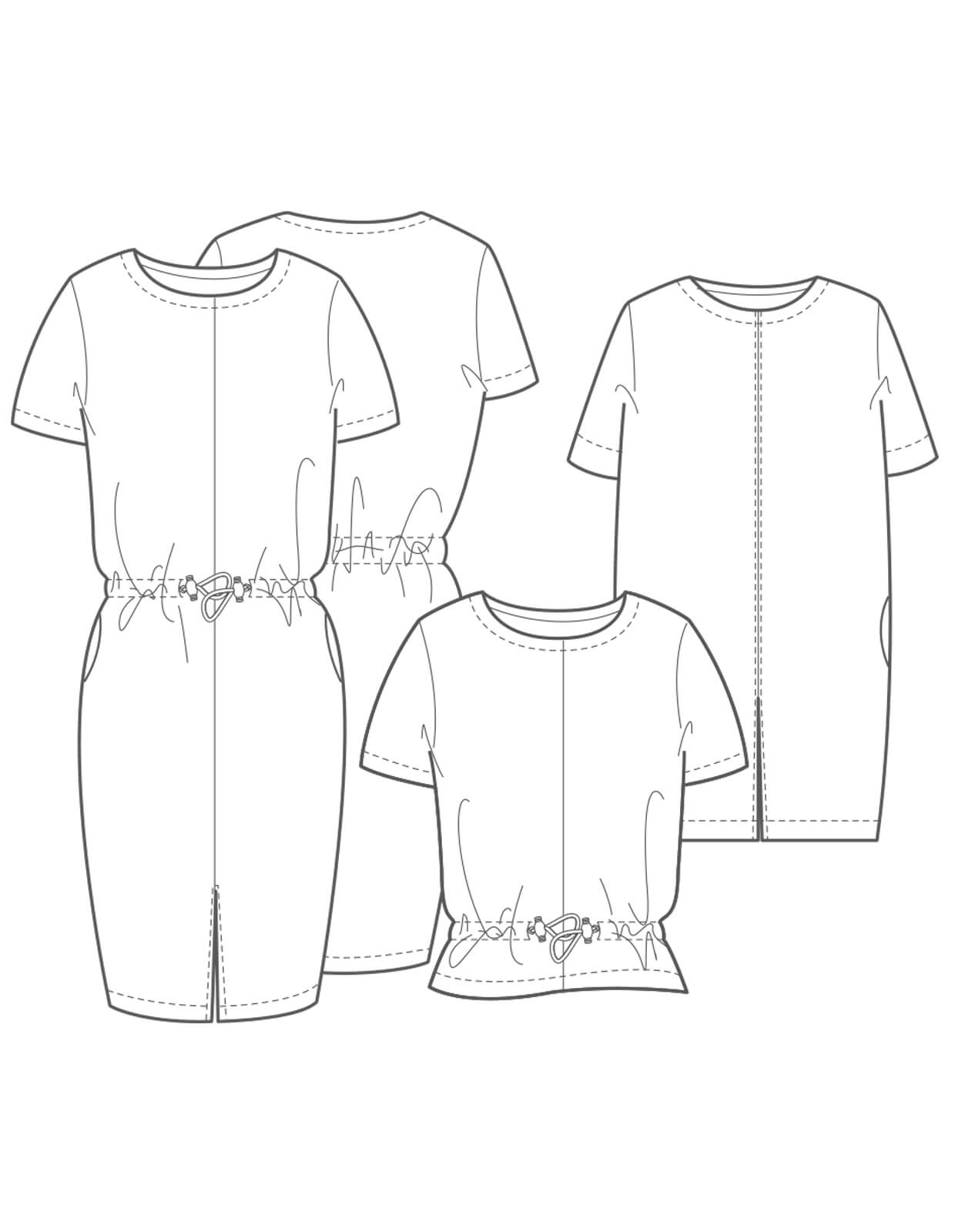 sewing pattern - The Makers Atelier - The Utility Dress, Tunic and Top (PDF) - Little Haberdasher Shoppe