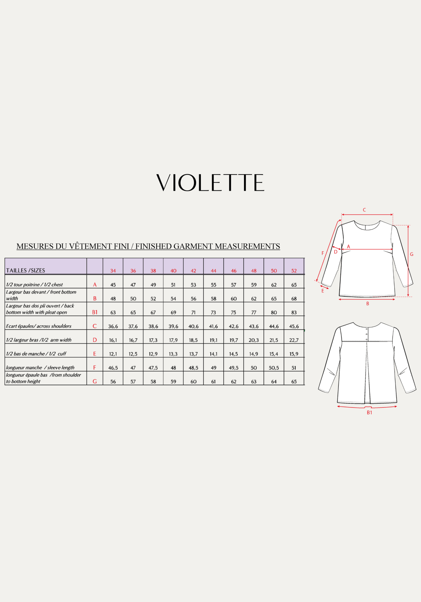 Maison Fauve - Violet blouse - Little Haberdasher Shoppe