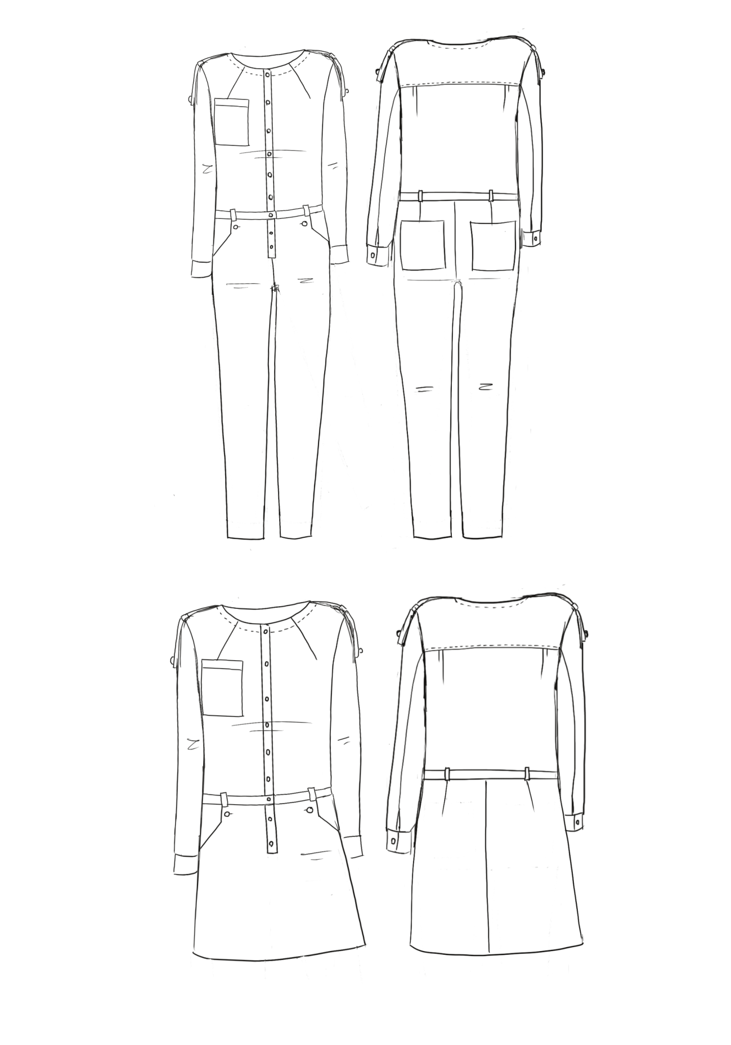 Maison Fauve - Vipère Jumpsuit and Dress - Little Haberdasher Shoppe