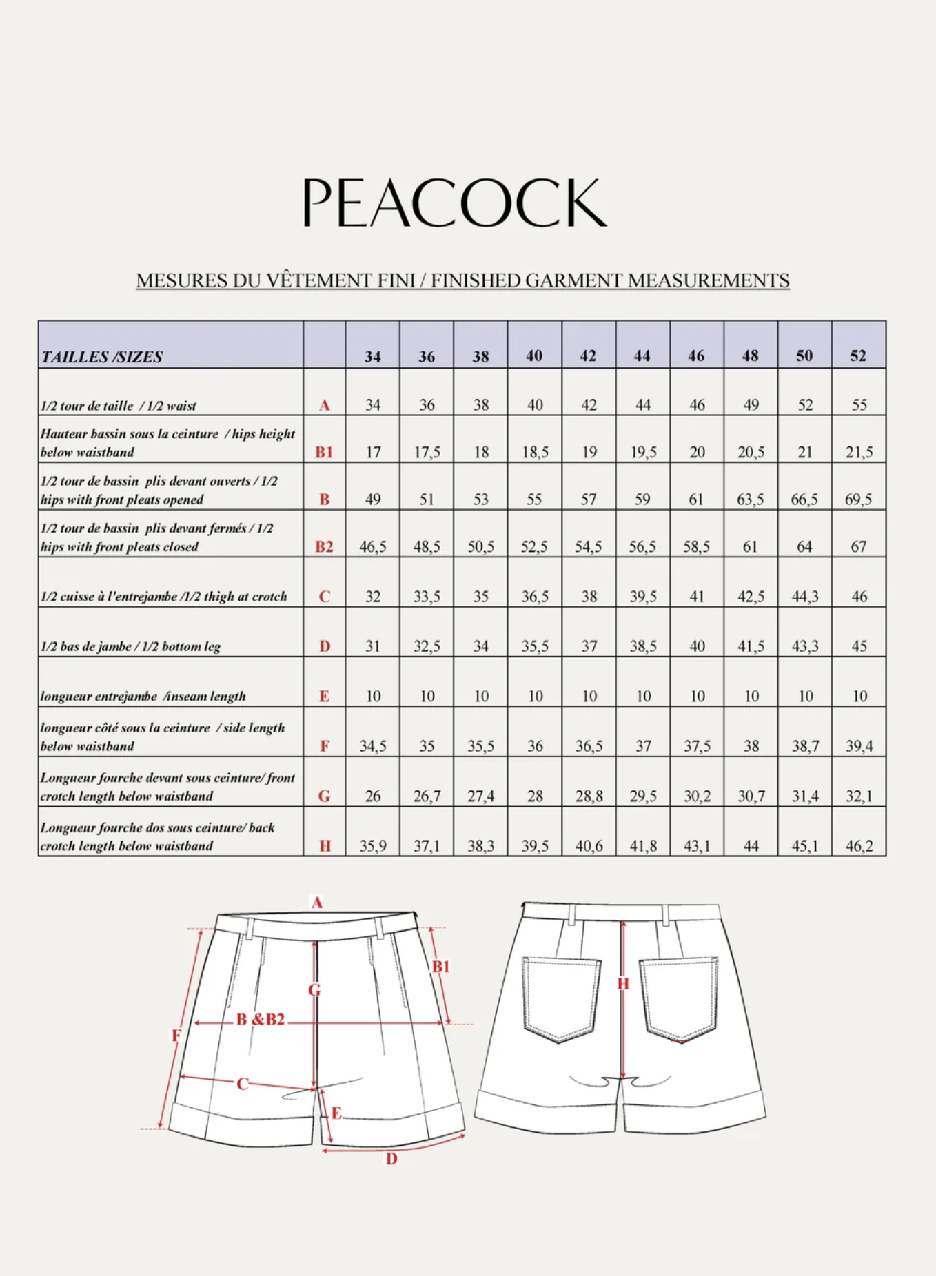 Peacock Shorts