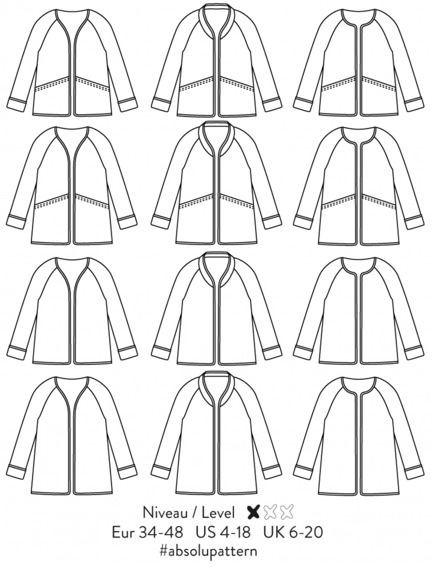 sewing pattern - Atelier Scammit - Absolu jacket - Little Haberdasher Shoppe