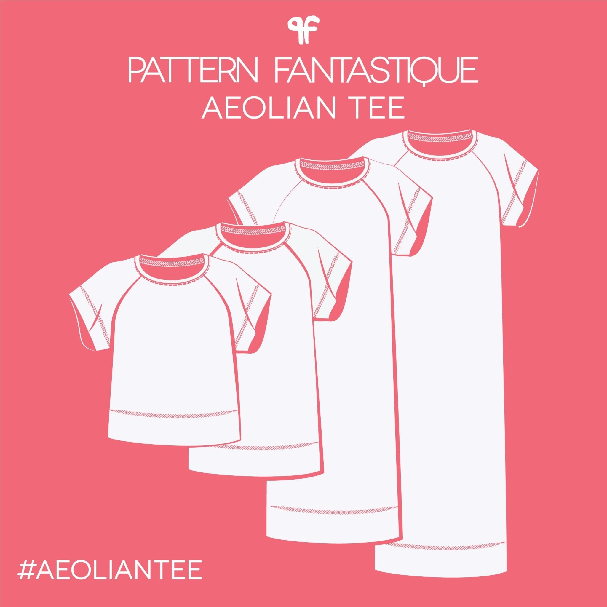 sewing pattern - Pattern Fantastique - Aeolian Tee Shirt & Dress - Little Haberdasher Shoppe