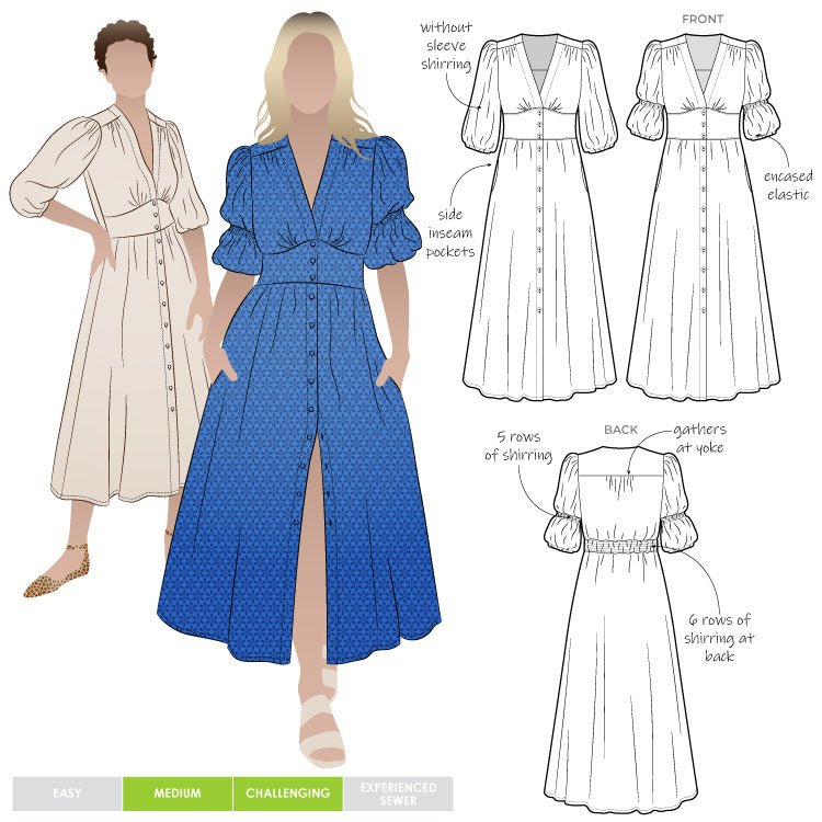 sewing pattern - StyleArc - Belle Woven Dress - Little Haberdasher Shoppe