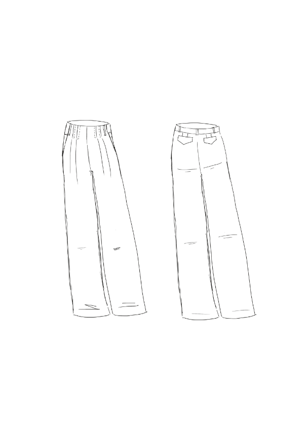 sewing pattern - Maison Fauve - Brooklyn trousers - Little Haberdasher Shoppe