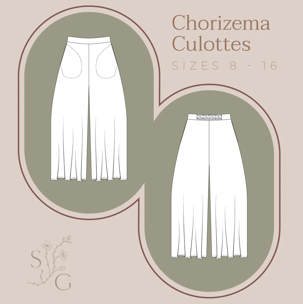 sewing pattern - Stitched for Good - Chorizema Culottes - Little Haberdasher Shoppe