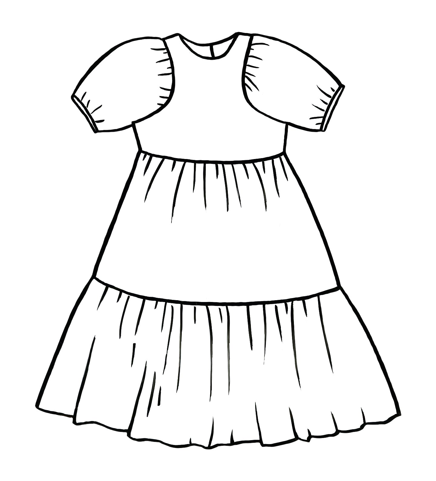 sewing pattern - Sewing Patterns by Masin - Cloud dress (PDF) - Little Haberdasher Shoppe