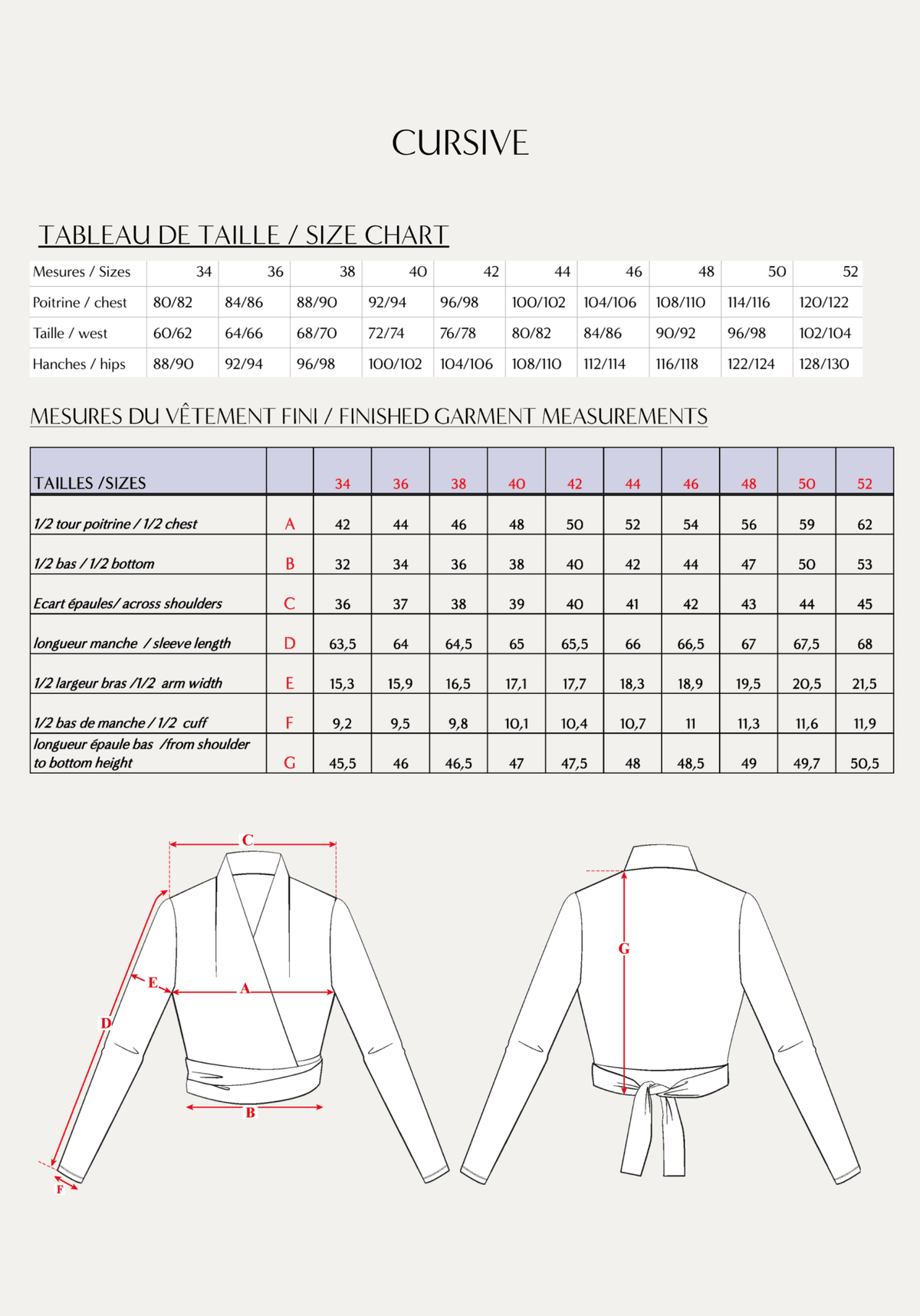 Maison Fauve - Cursive Wrap Top