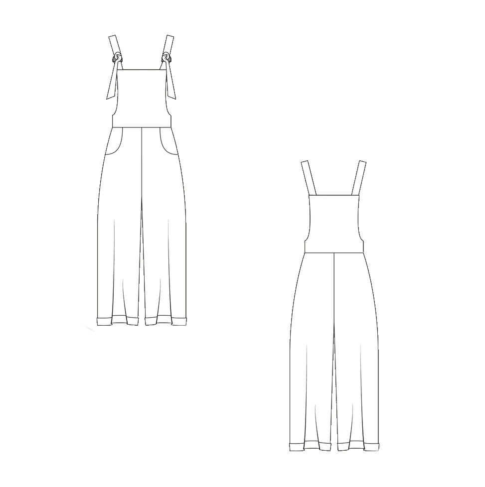Stitched for Good - Desert Flame Overalls
