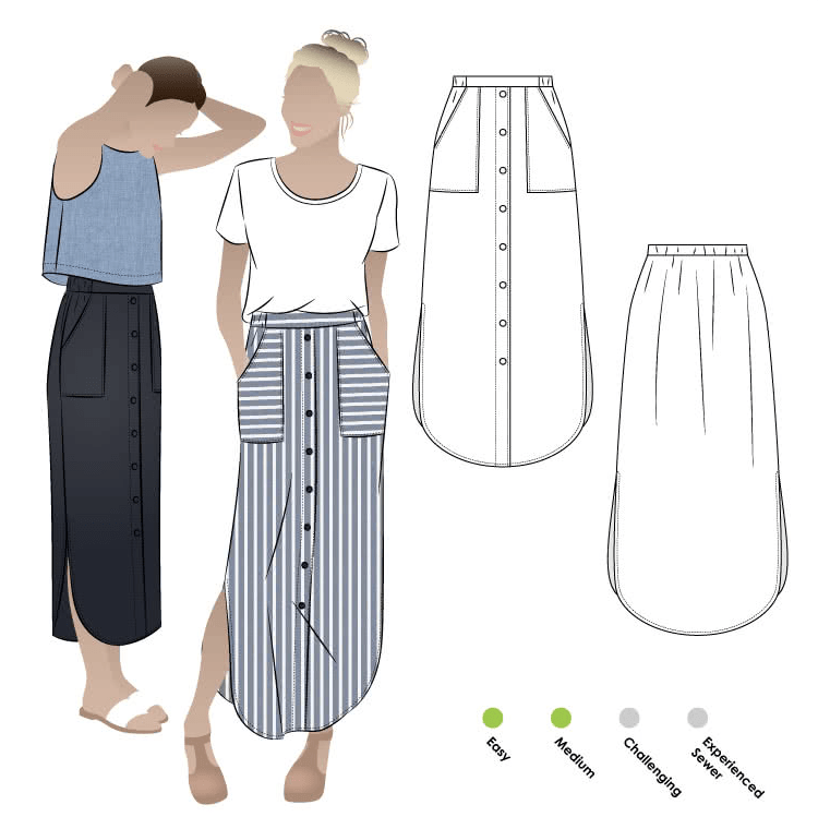 sewing pattern - StyleArc - Indigo Maxi Skirt - Little Haberdasher Shoppe