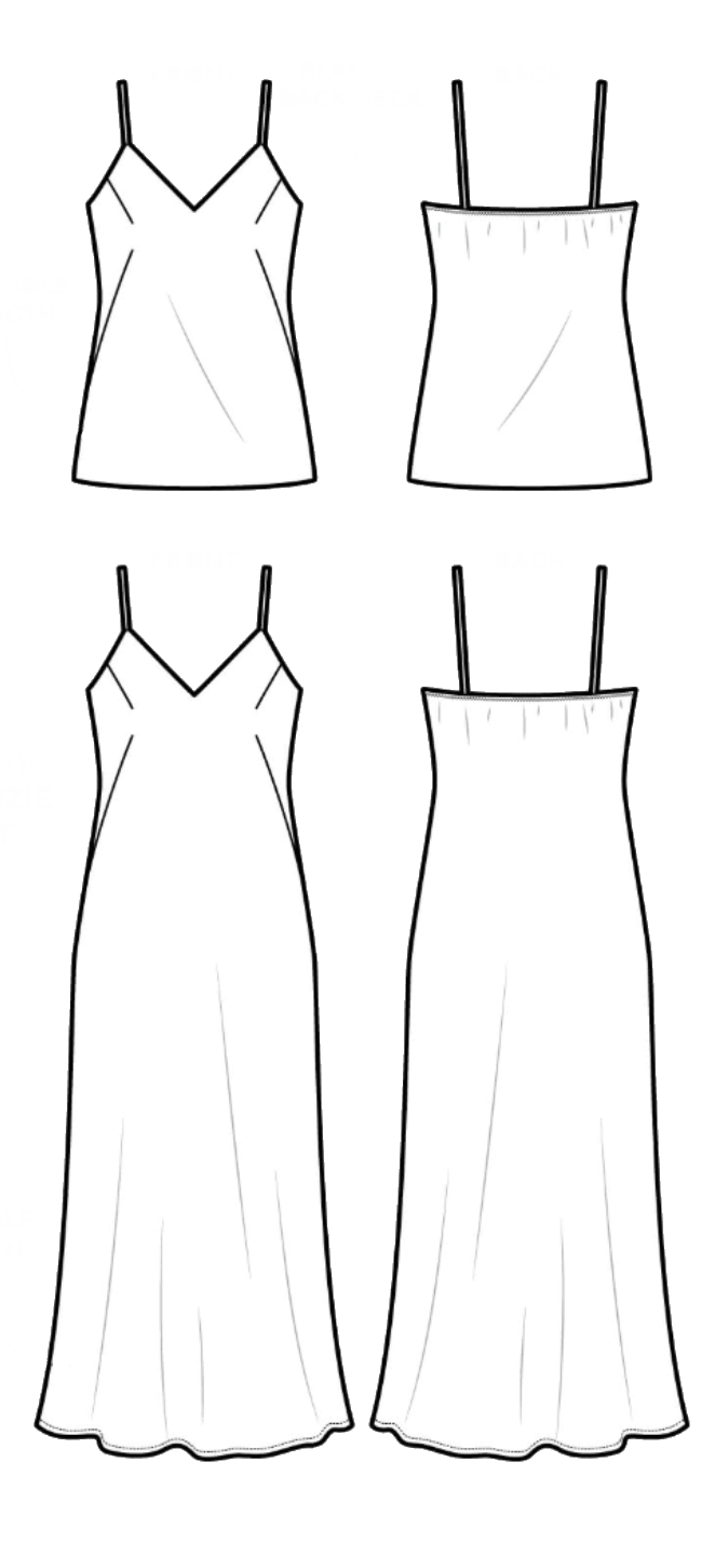 StyleArc - Kingsley Bias Cut Dress and Cami