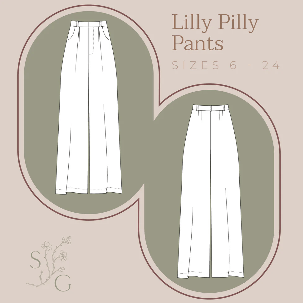 sewing pattern - Stitched for Good - Lilly Pilly Pants - Little Haberdasher Shoppe