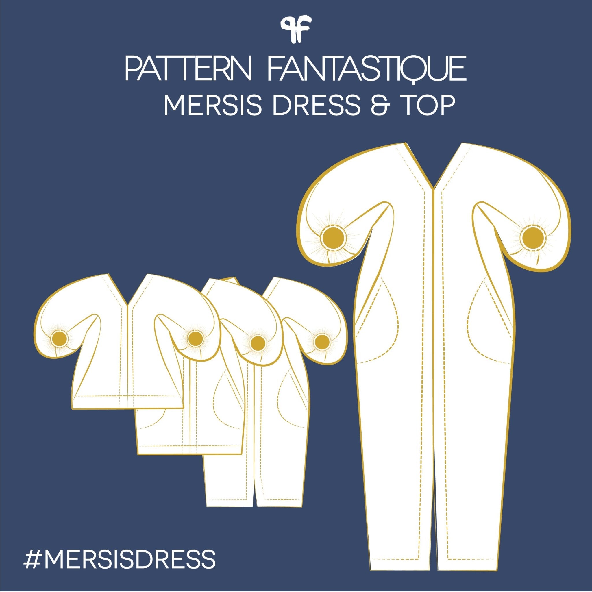 sewing pattern - Pattern Fantastique - Mersis Dress and Top - Little Haberdasher Shoppe