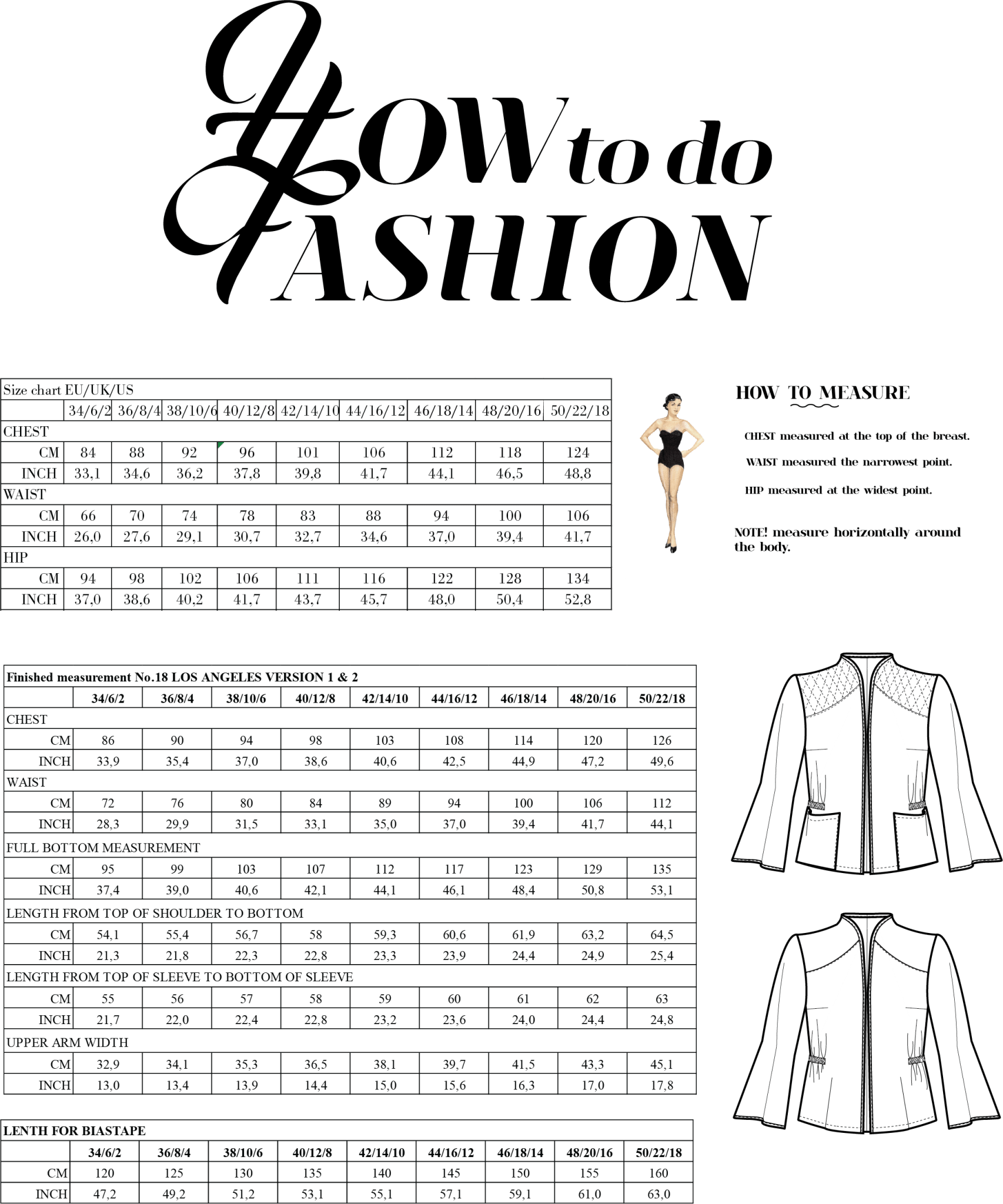 sewing pattern - How to do Fashion - No. 18 Los Angeles (PDF) - Little Haberdasher Shoppe