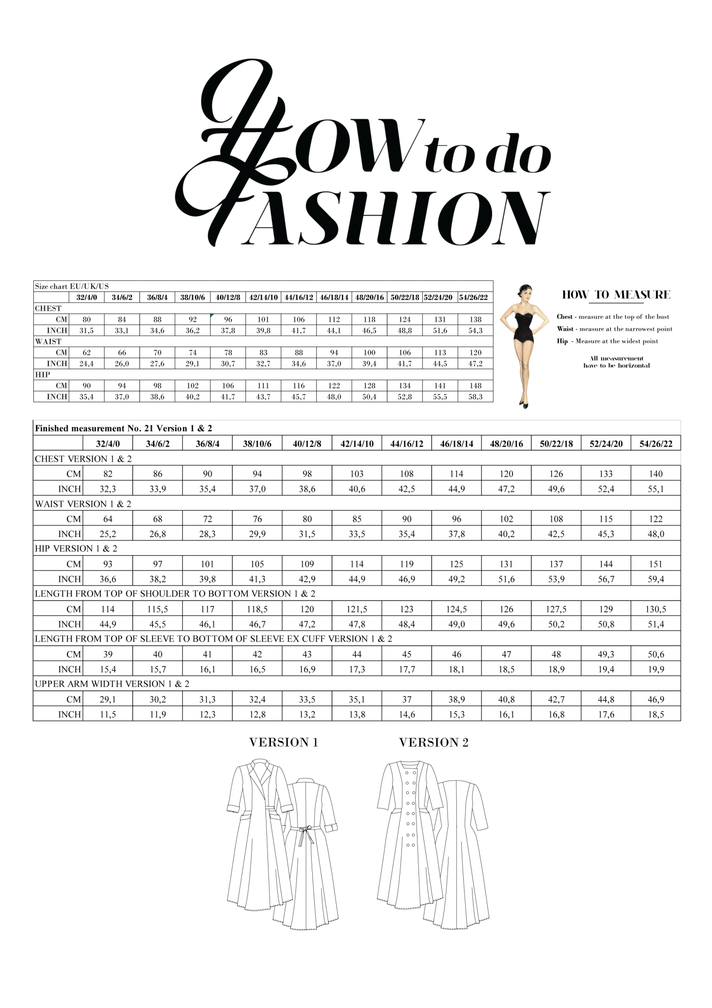 sewing pattern - How to do Fashion - No. 21 Casablanca (PDF) - Little Haberdasher Shoppe