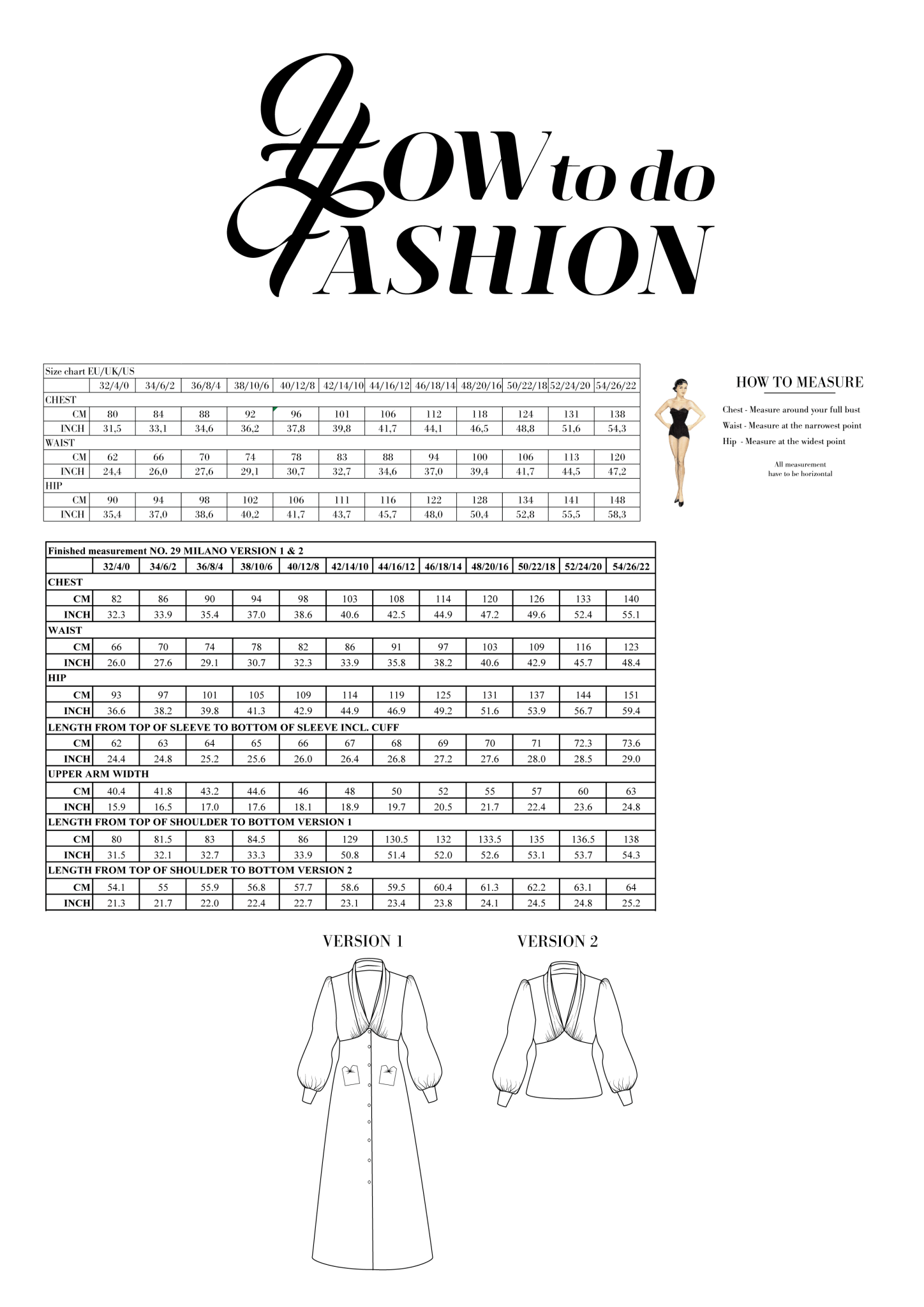 How to do Fashion - No. 29 Milano (PDF) - Little Haberdasher Shoppe