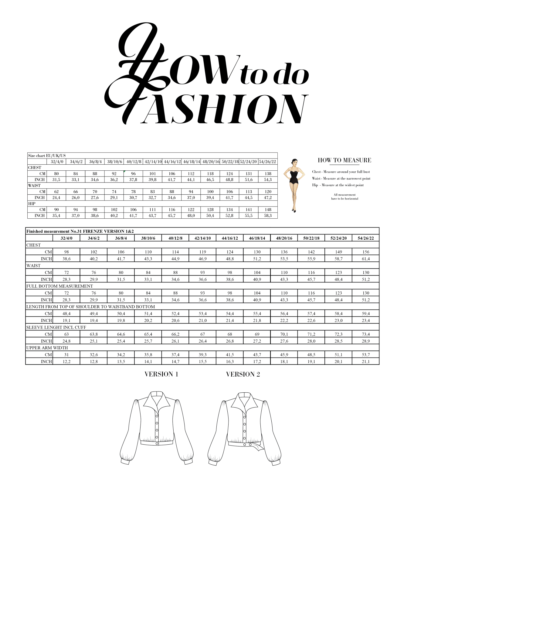 How to do Fashion - No. 31 Firenze (PDF) - Little Haberdasher Shoppe