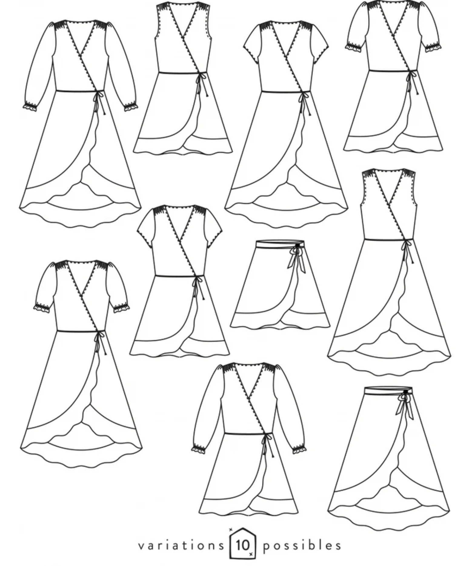 sewing pattern - Atelier Scammit - Obsession Dress & Skirt - Little Haberdasher Shoppe