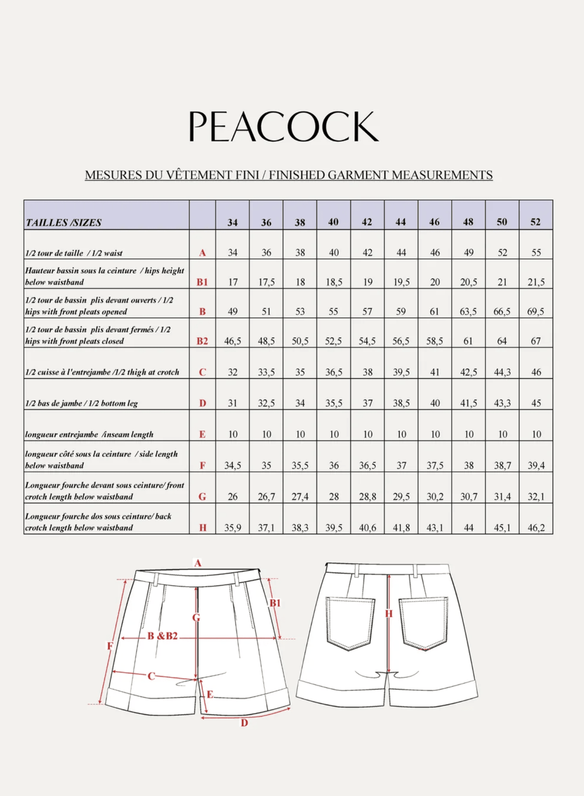 Maison Fauve - Peacock Shorts