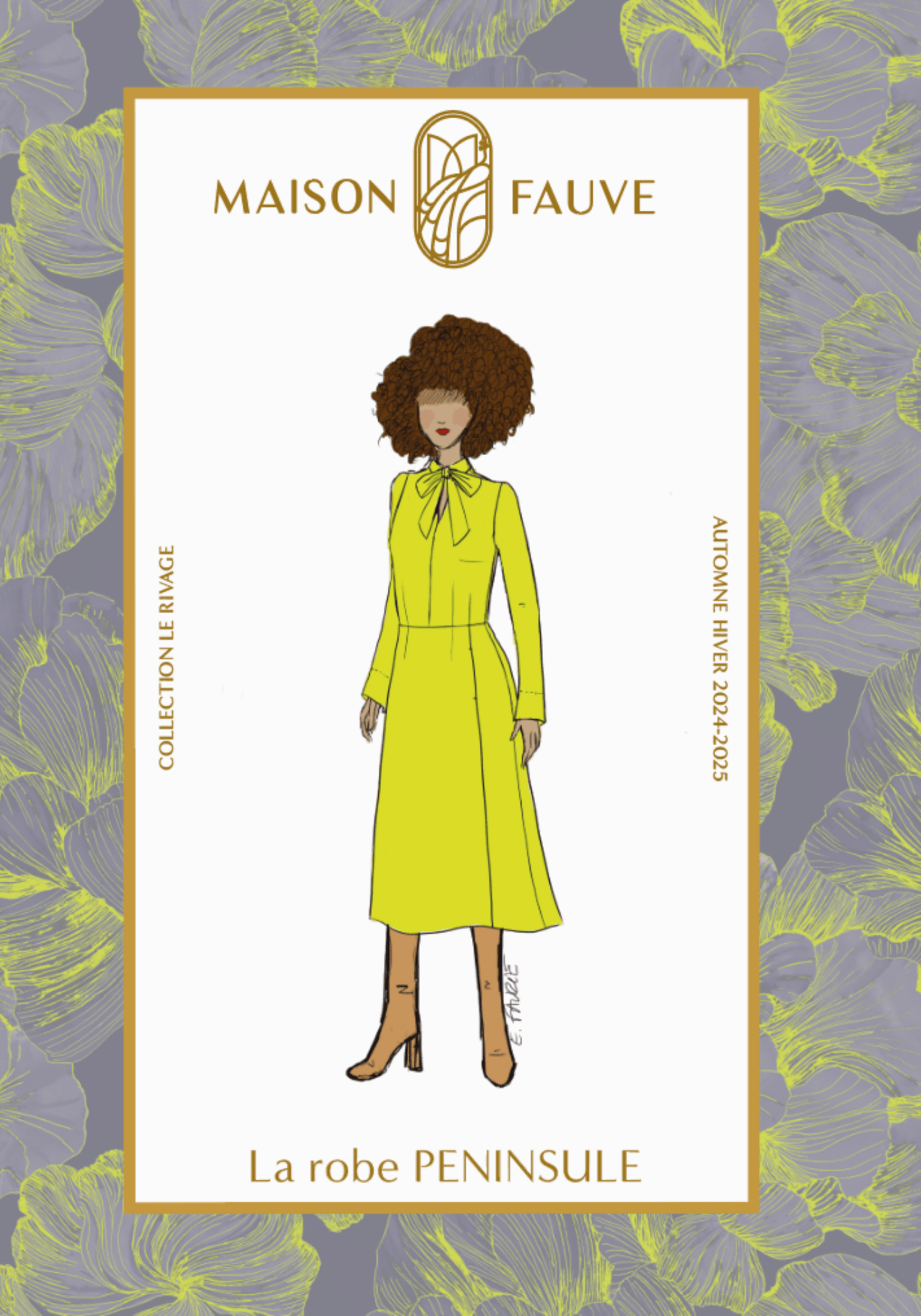 sewing pattern - Maison Fauve - Peninsula dress - Little Haberdasher Shoppe