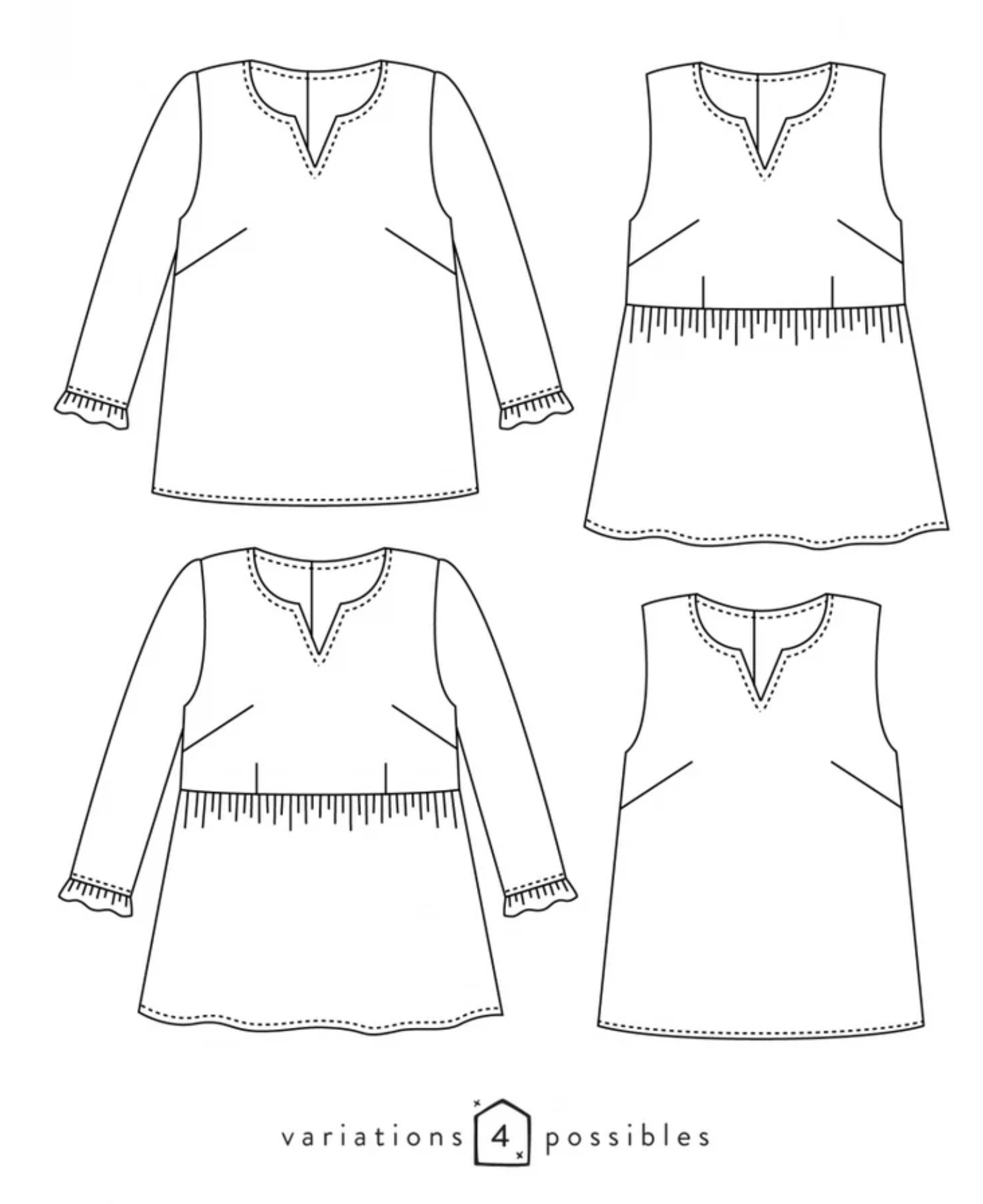 sewing pattern - Atelier Scammit - Pepa blouse - Little Haberdasher Shoppe