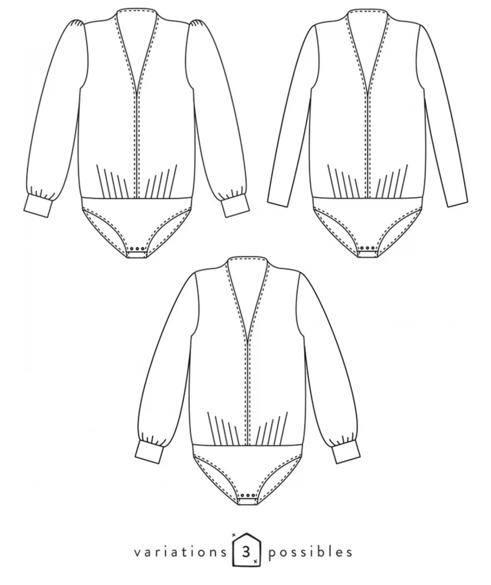 sewing pattern - Atelier Scammit - Pulp bodysuit - Little Haberdasher Shoppe