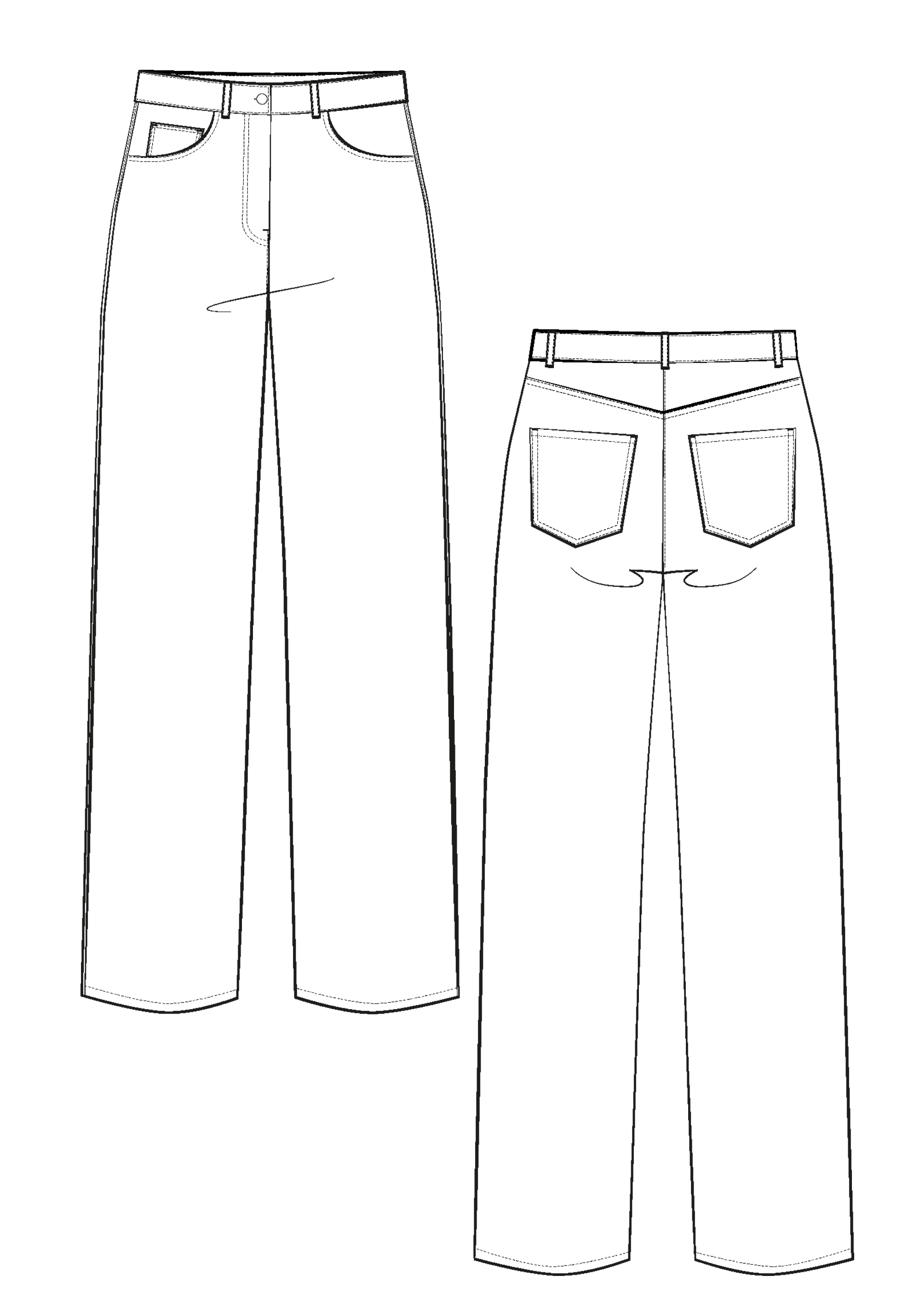 Worn Jeans