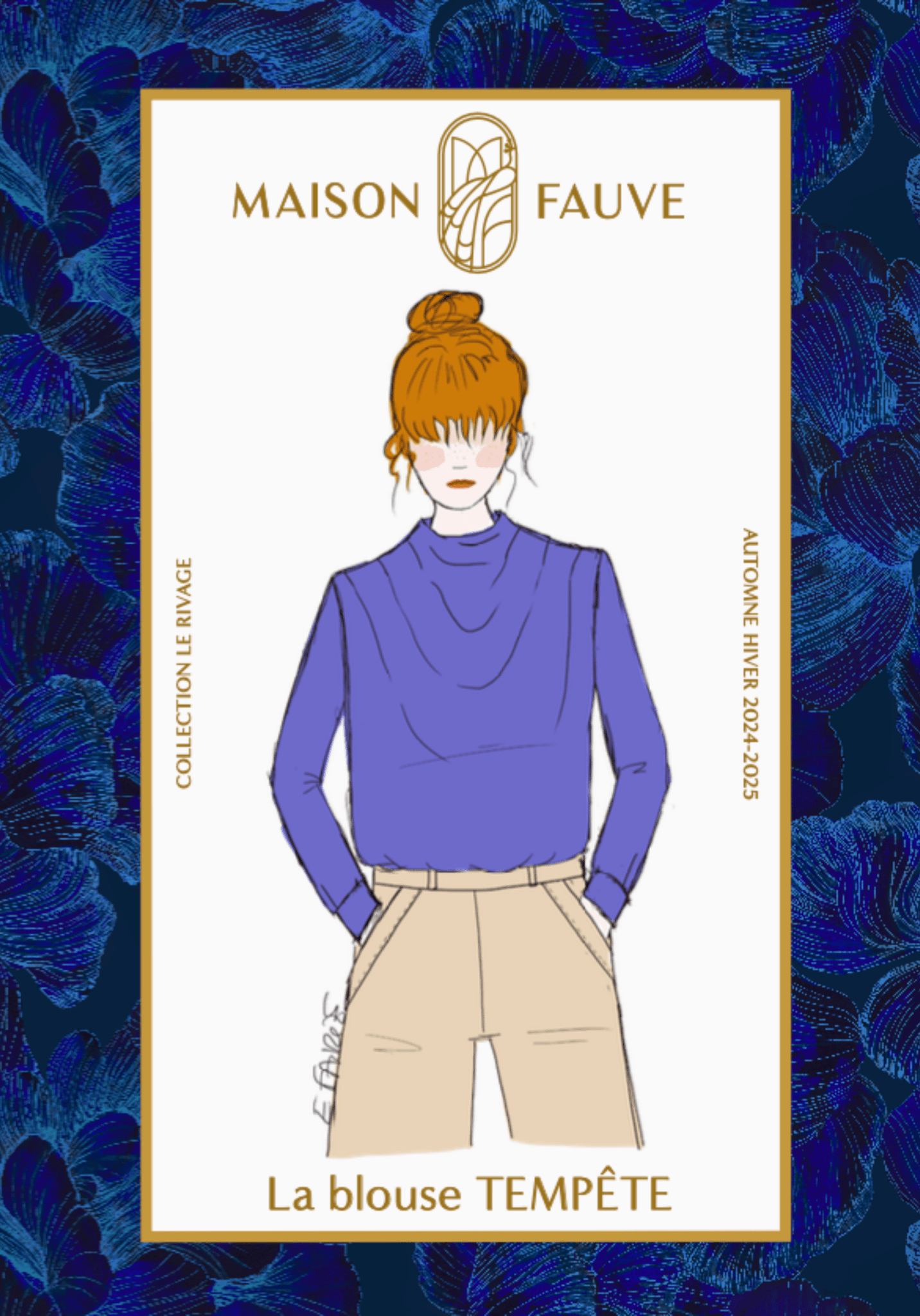 sewing pattern - Maison Fauve - Storm / Tempete blouse - Little Haberdasher Shoppe