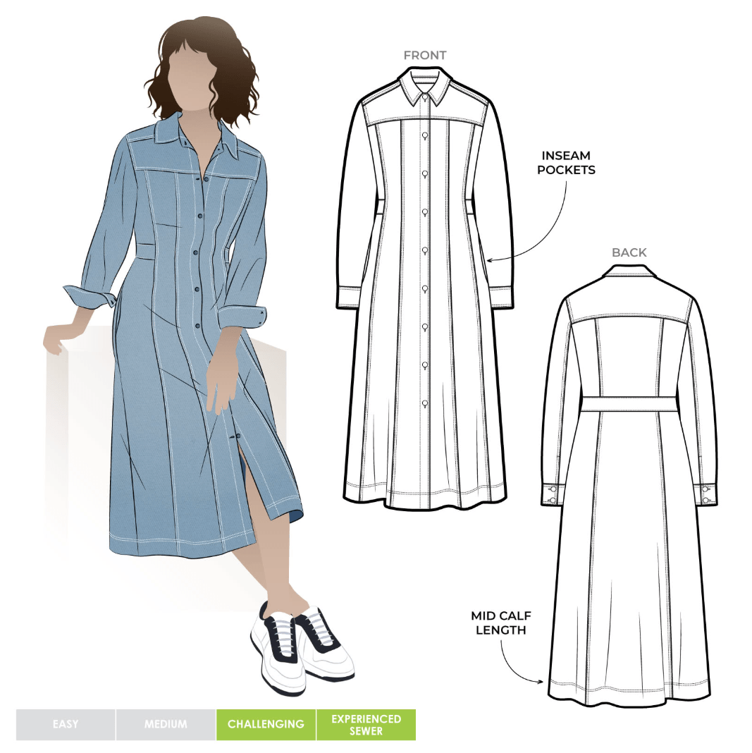 sewing pattern - StyleArc - Tatum Woven Dress - Little Haberdasher Shoppe