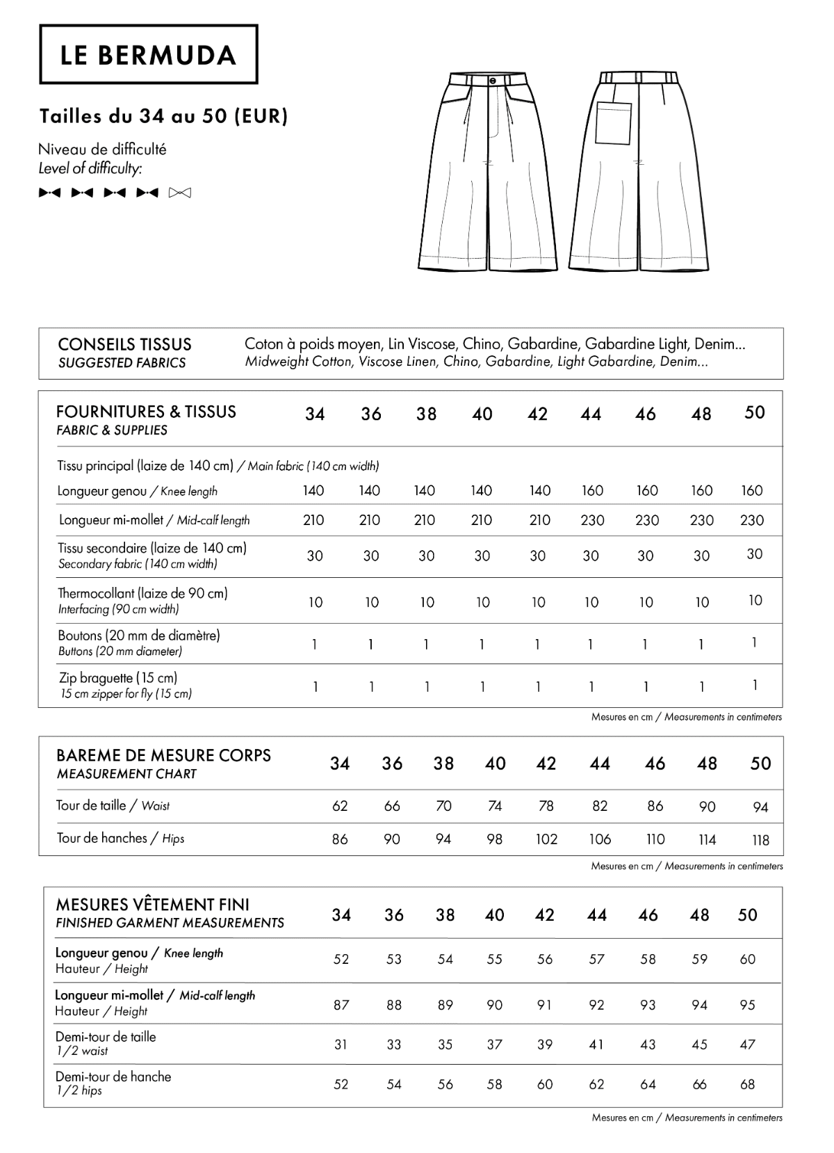 Atelier Brunette - The Bermuda Shorts