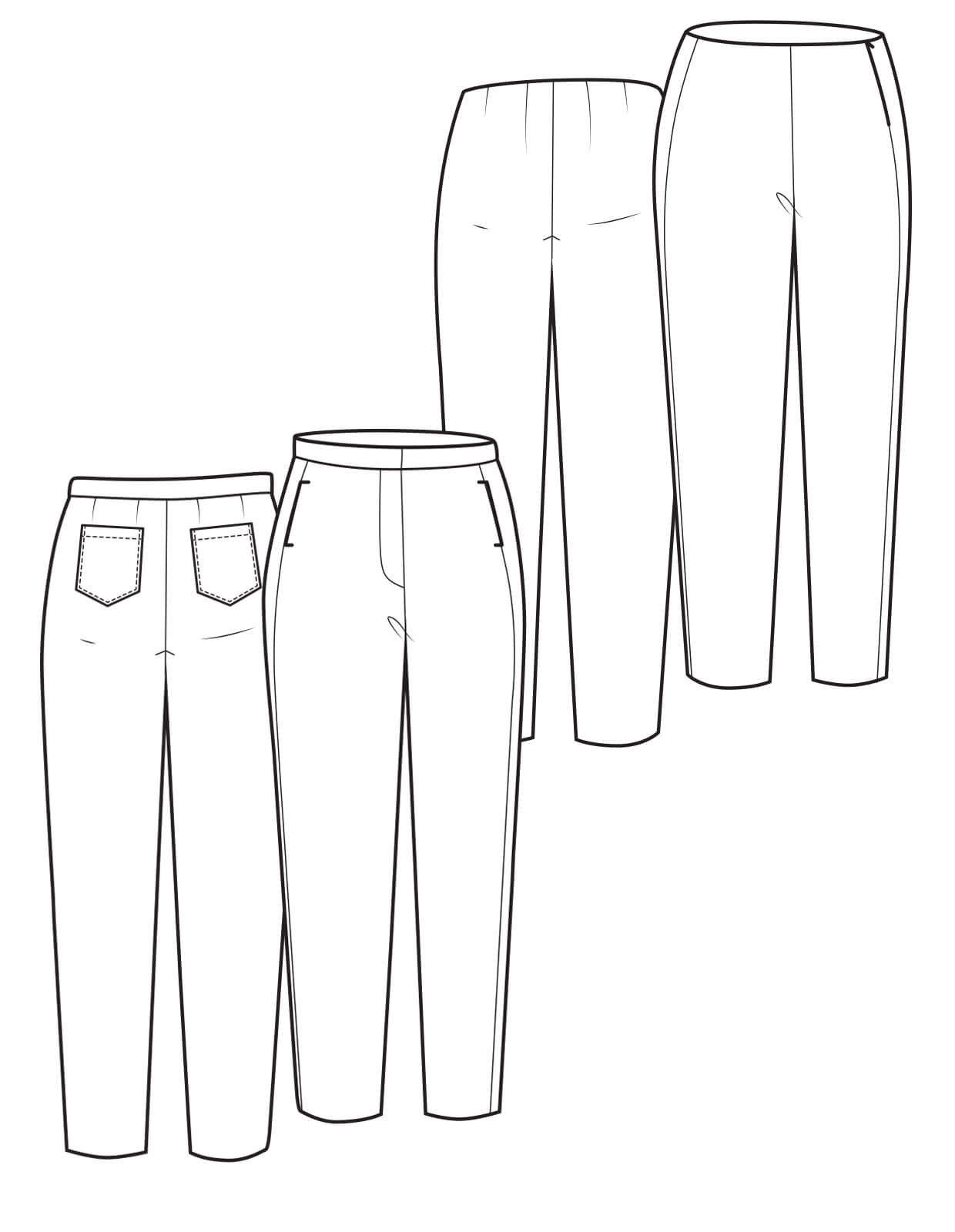 sewing pattern - The Makers Atelier - The Classic Trousers (PDF) - Little Haberdasher Shoppe