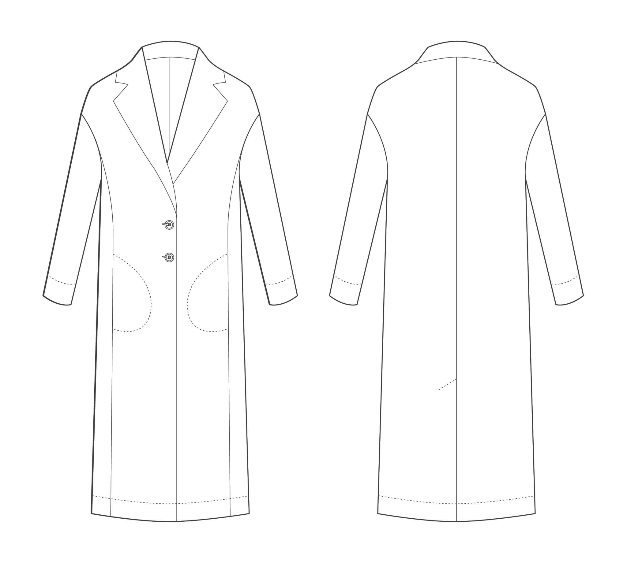 sewing pattern - The Avid Seamstress - The Coat - Little Haberdasher Shoppe