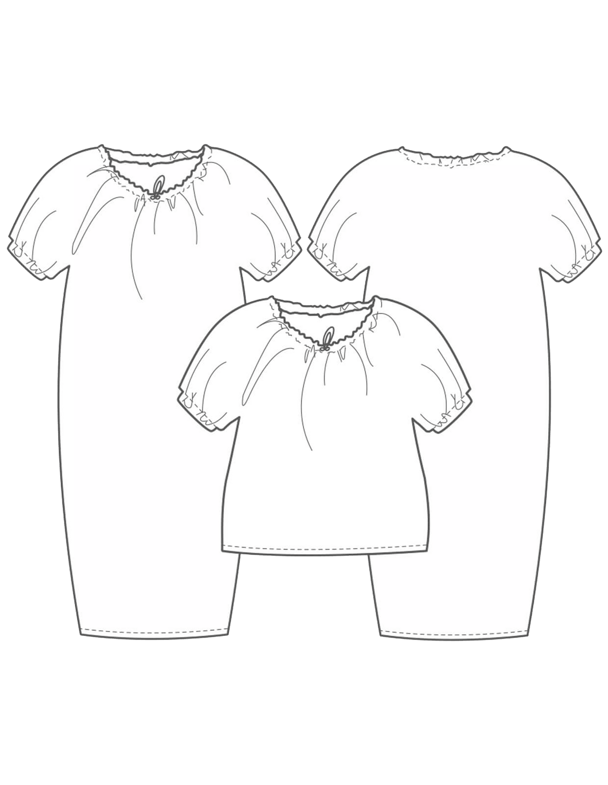 The Makers Atelier - The Drawstring-neck Dress and Top (PDF)