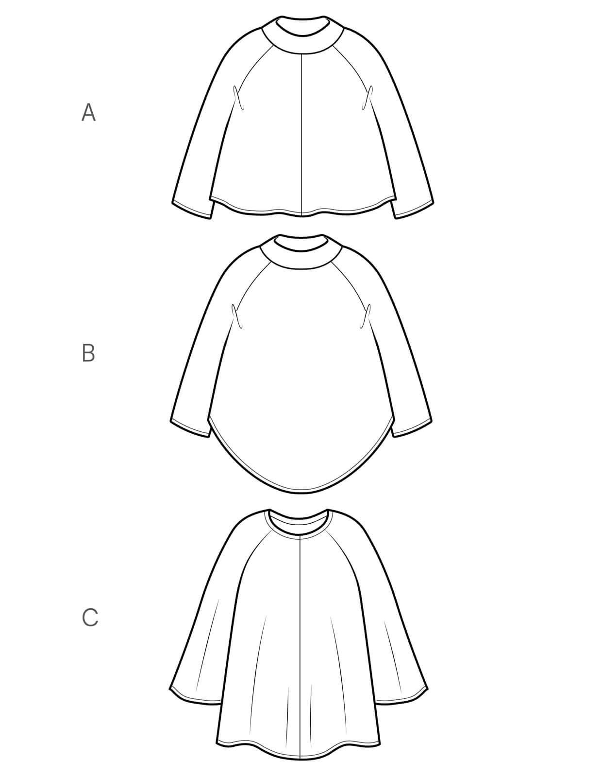 sewing pattern - The Makers Atelier - The Flared Tunic and Top (PDF) - Little Haberdasher Shoppe