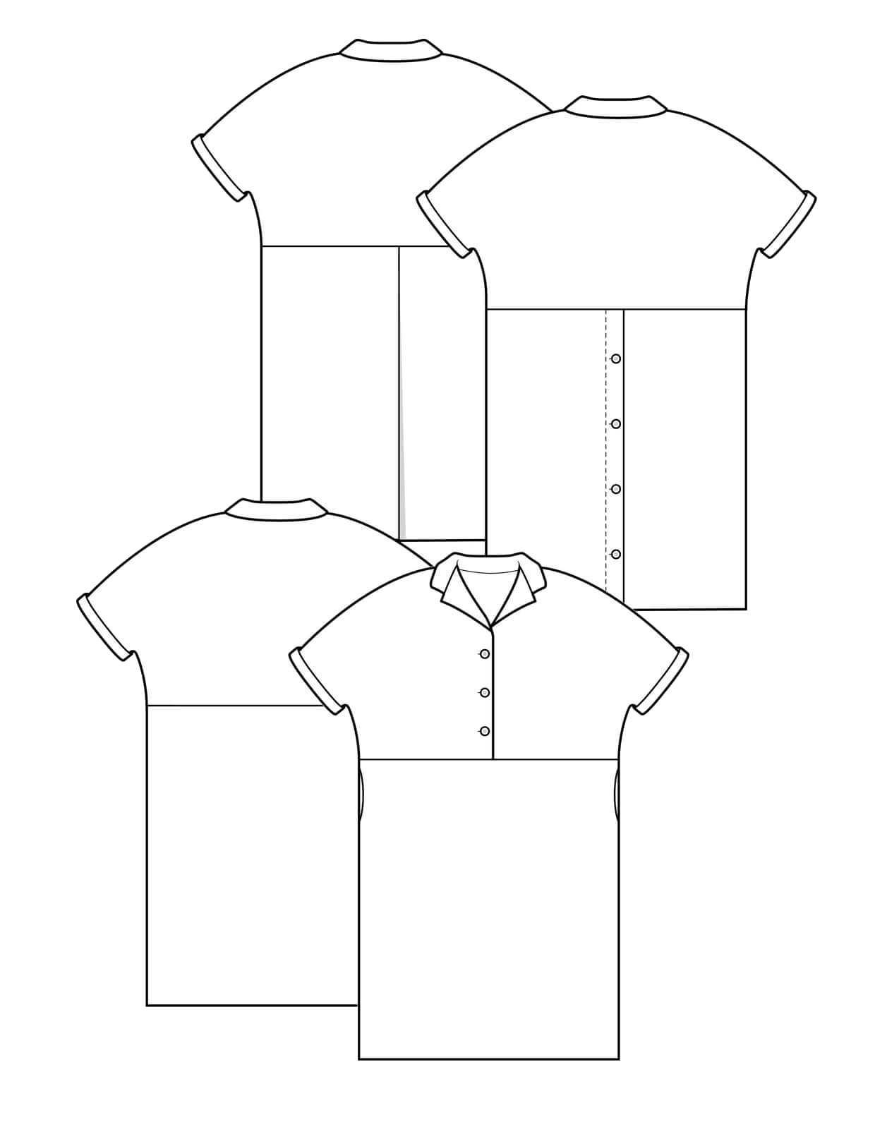 The Makers Atelier - The Flip Collar Shirt Dress (PDF)