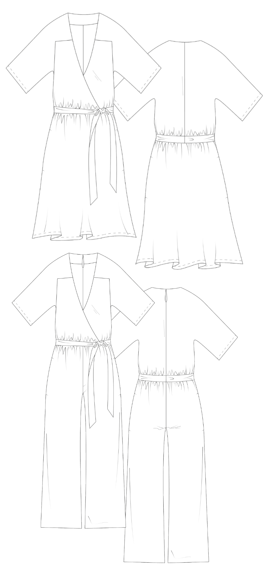 The Avid Seamstress - The Jumpset (jumpsuit and dress set)