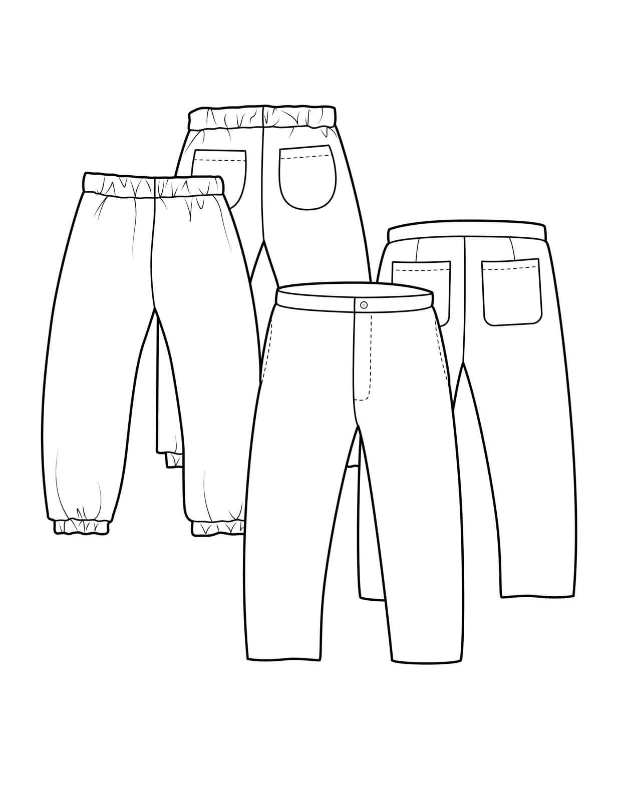 sewing pattern - The Makers Atelier - The Lounge Pant (PDF) - Little Haberdasher Shoppe