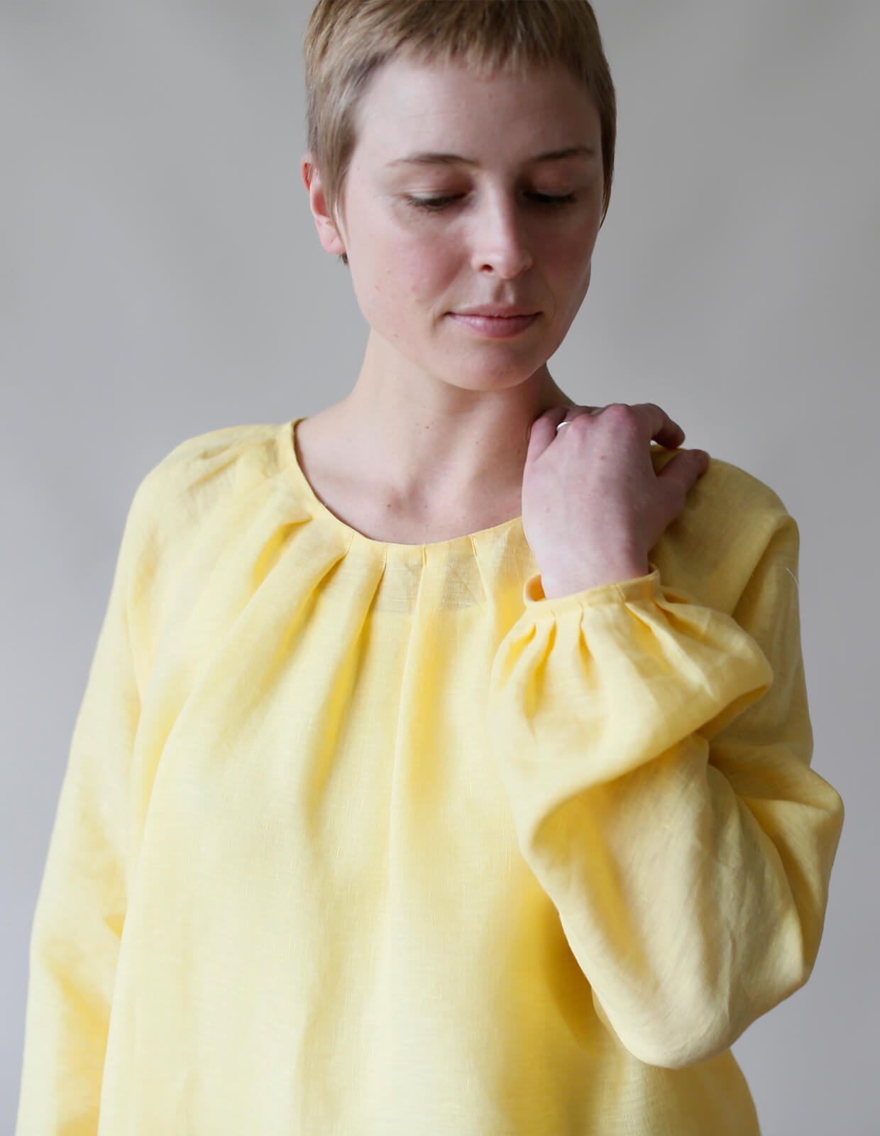 sewing pattern - The Makers Atelier - The Pleat Neck Blouse (PDF) - Little Haberdasher Shoppe