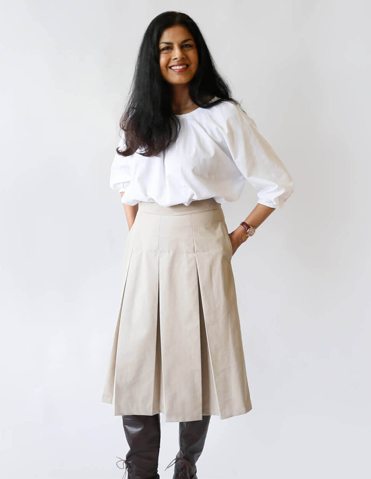 sewing pattern - The Makers Atelier - The Pleated Skirt (PDF) - Little Haberdasher Shoppe