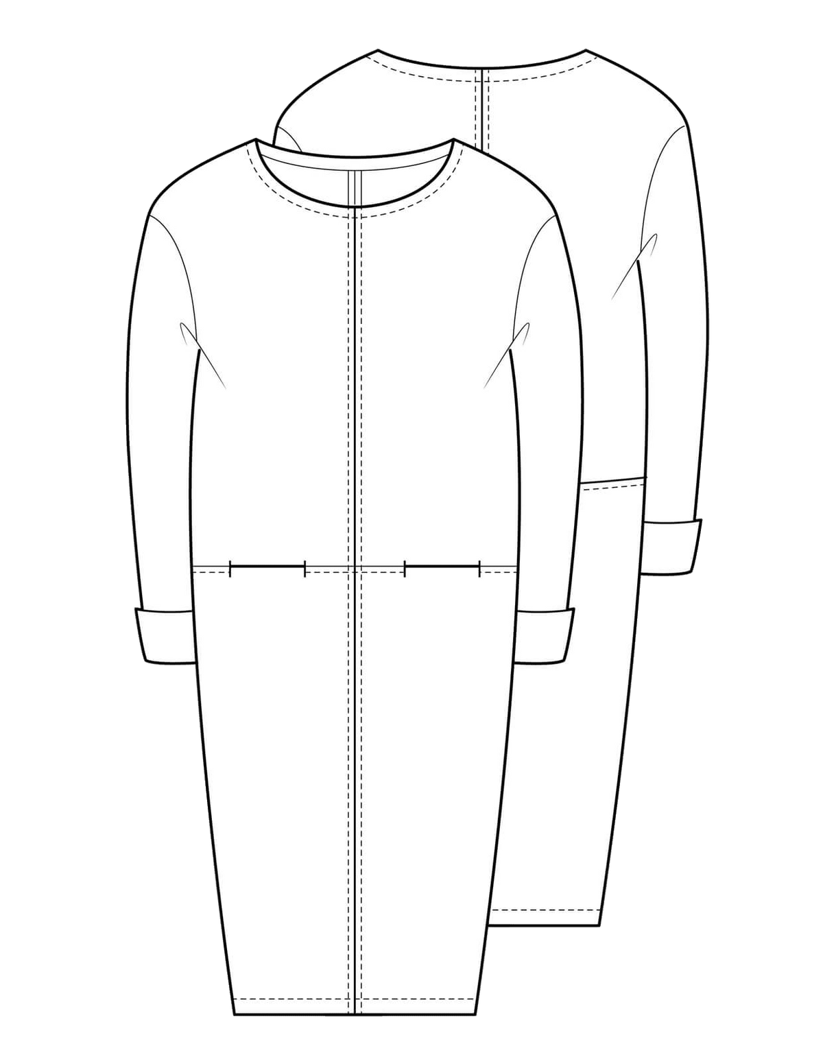The Makers Atelier - The Seam Detail Dress (PDF)